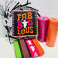 2.5" x 10yds Ghosts on Hot Pink Ribbon