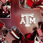 Texas A&M Wreath, Texas Aggie Wreath, Howdy Door Decor, Aggie Wreath, Texas A and M Wreath, Maroon and White Decor, Aggie Decor, Howdy Decor