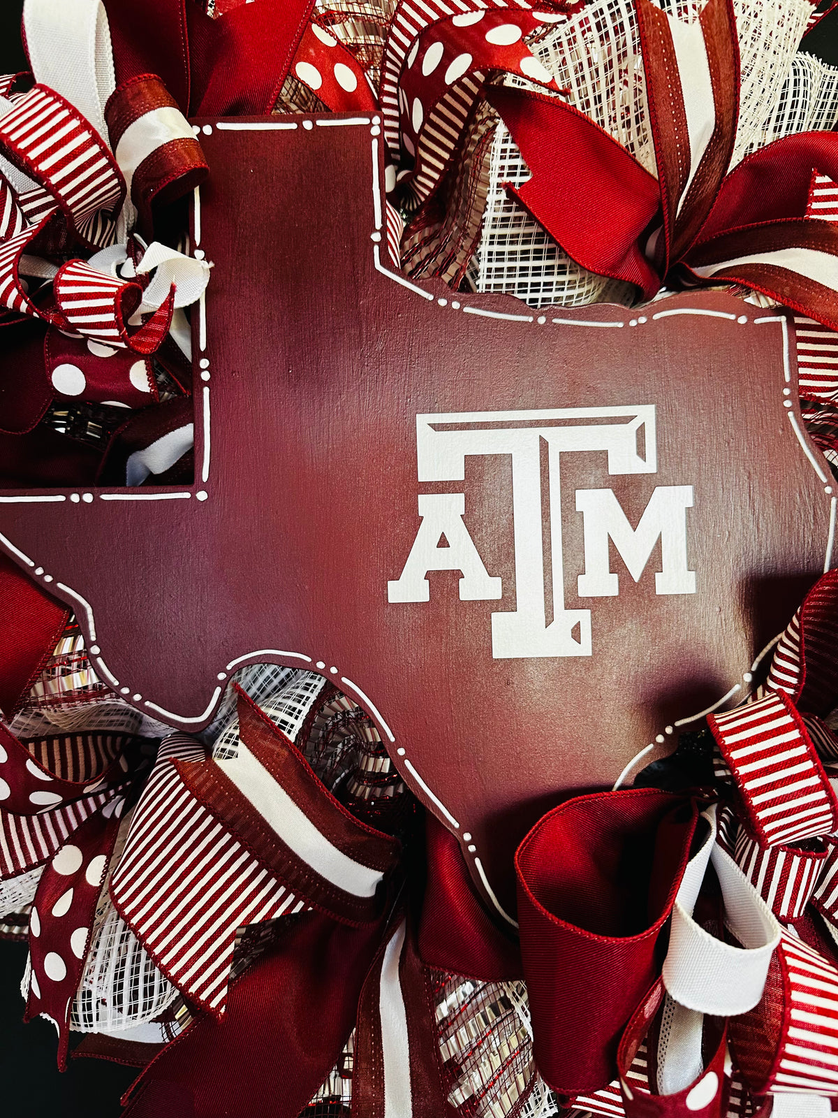 Texas A&M Wreath, Texas Aggie Wreath, Howdy Door Decor, Aggie Wreath, Texas A and M Wreath, Maroon and White Decor, Aggie Decor, Howdy Decor