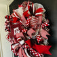 Texas A&M Wreath, Texas Aggie Wreath, Howdy Door Decor, Aggie Wreath, Texas A and M Wreath, Maroon and White Decor, Aggie Decor, Howdy Decor