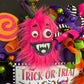 Furry Monster Trick or Treat Halloween Wreath