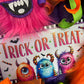Furry Monster Trick or Treat Halloween Wreath