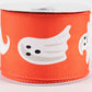2.5" x 10yds Ghosts on Orange Ribbon