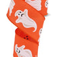 2.5" x 10yds Ghosts on Orange Ribbon