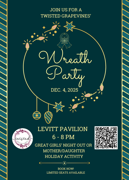 Wreath-Making at the Levitt Event - December 4, 2025, 6 - 8pm, 2nd floor - The Levitt, Downtown Arlington, TX