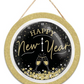 10.5" Dia Happy New Year Clock Globe Sign