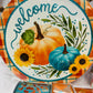 Wreath Kit - Fall Teal & Orange DIY Wreath