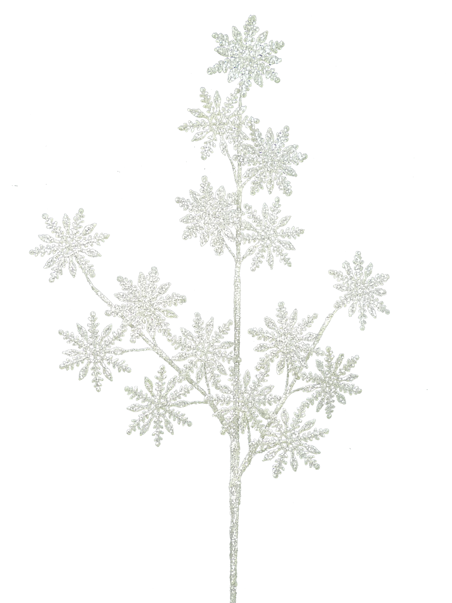Glitter Snowflakes Spray x3 31”H