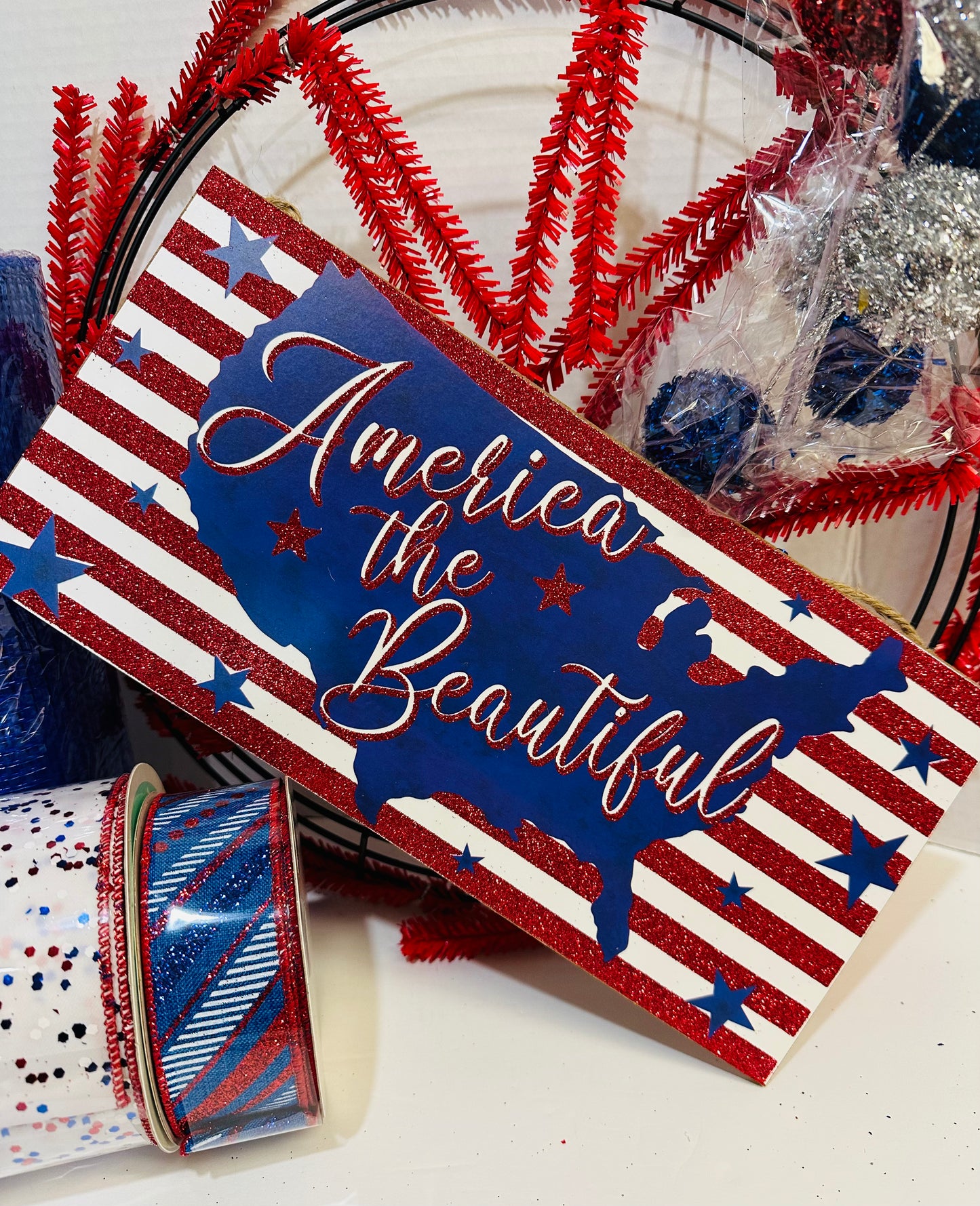 Party Kit - America the Beautiful DIY Wreath