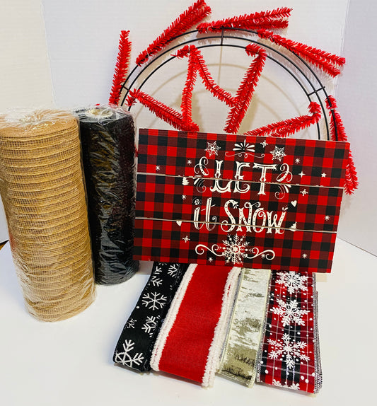 Party Kit - Let It Snow Winter Holiday DIY