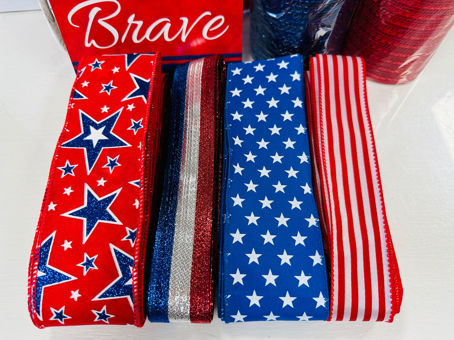 Party Kit - Home of the Free Because of the Brave DIY Wreath