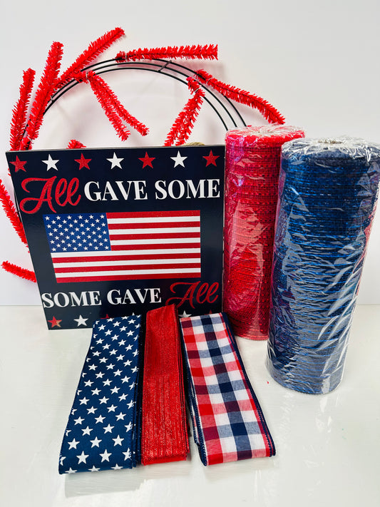 Party Kit - All Gave Some, Some Gave All Patriotic DIY Kit