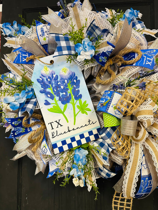 Texas Bluebonnet Wreath