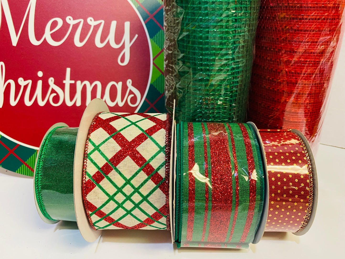 Party Kit - Merry Christmas Plaid Winter Holiday DIY