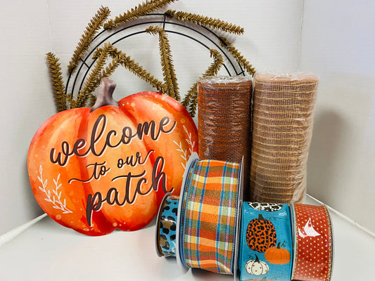 Welcome to Our Patch Wreath Kit
