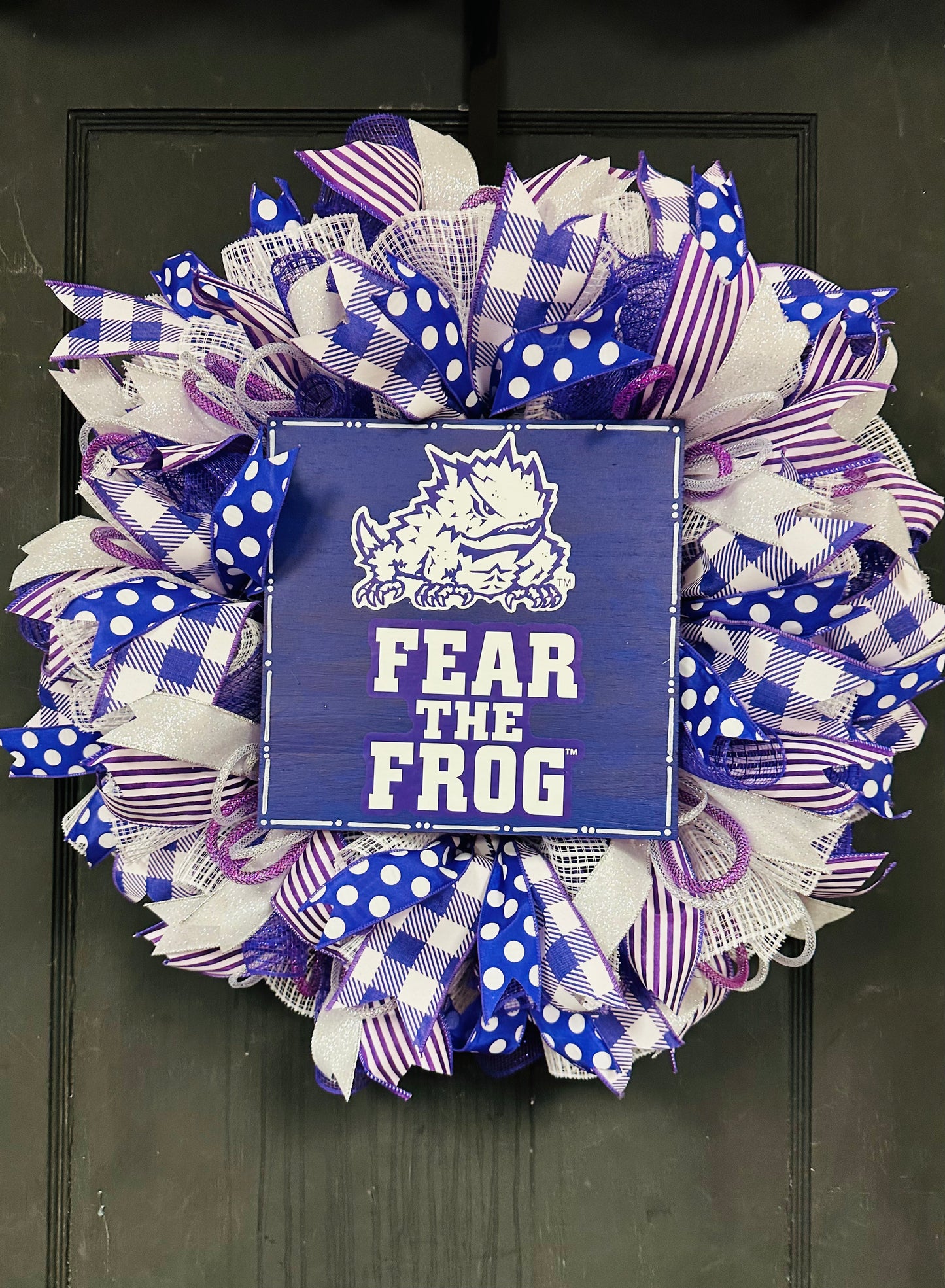 TCU Fear the Frog Wreath