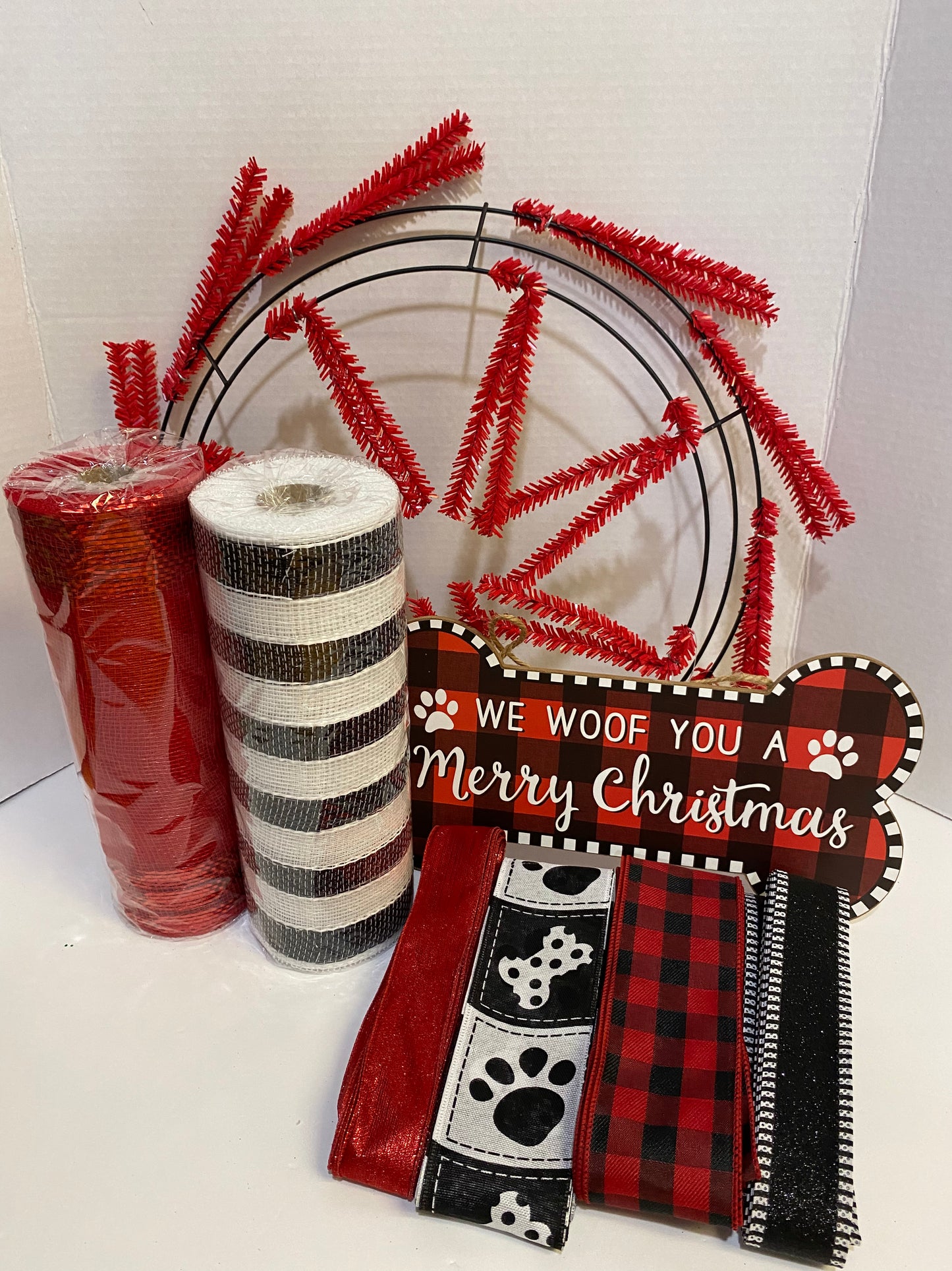 Party Kit - We Woof You a Merry Christmas Winter Holiday DIY