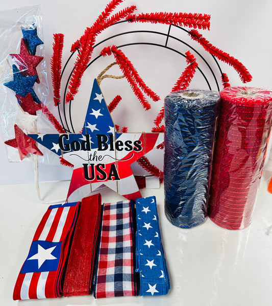 Party Kit - God Bless the USA Patriotic DIY Kit