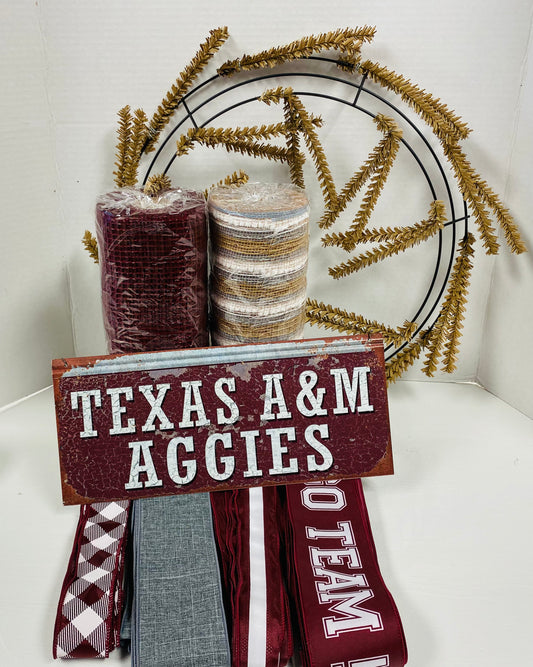 TX Aggie Wreath Party - Texas A&M Aggies Sign