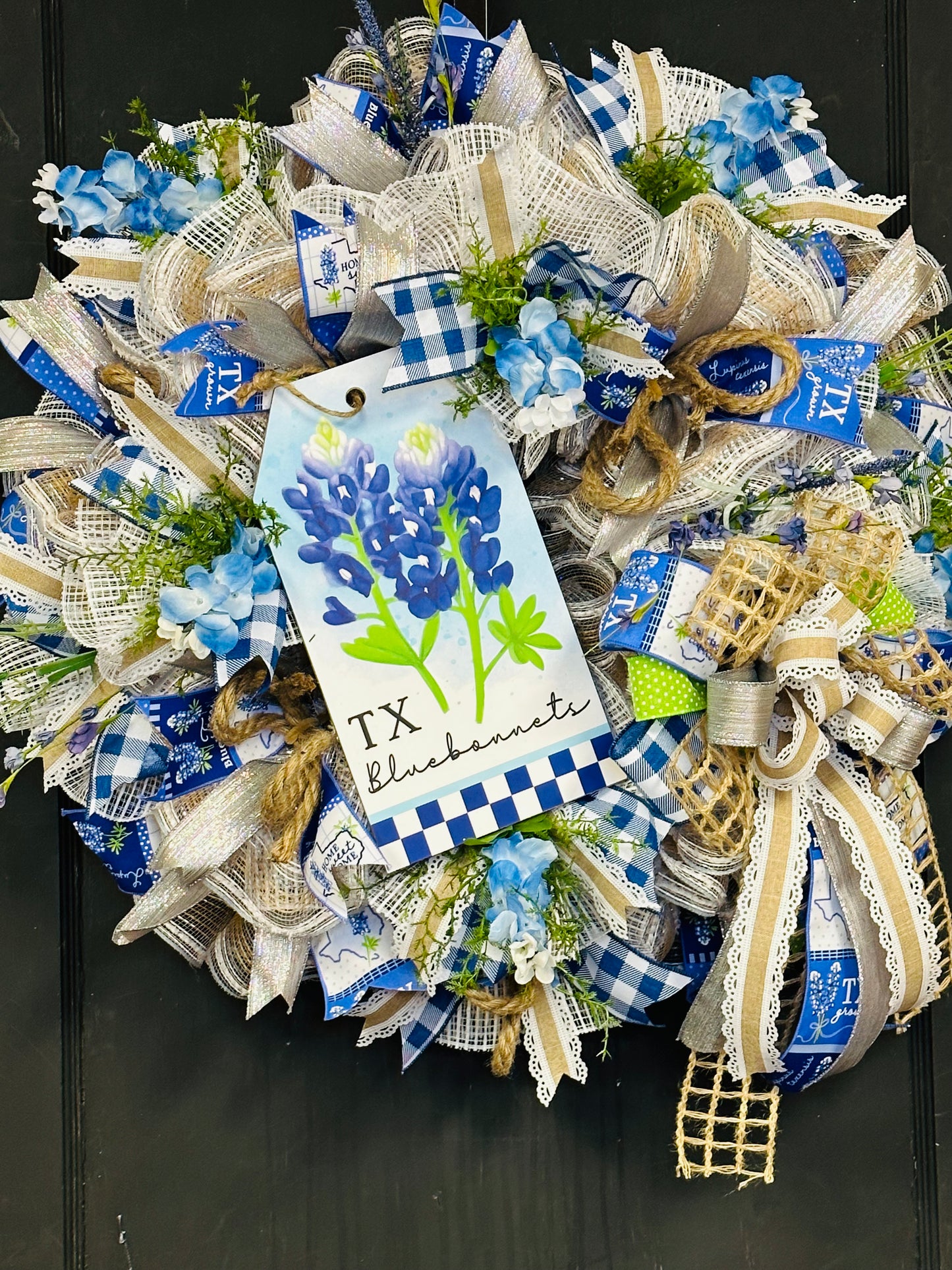 Texas Bluebonnet Wreath