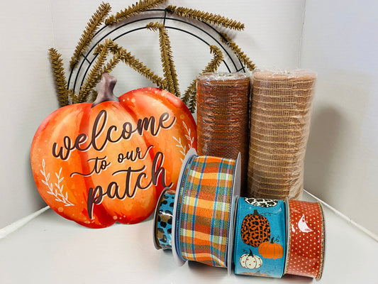 Welcome to Our Patch Wreath Kit