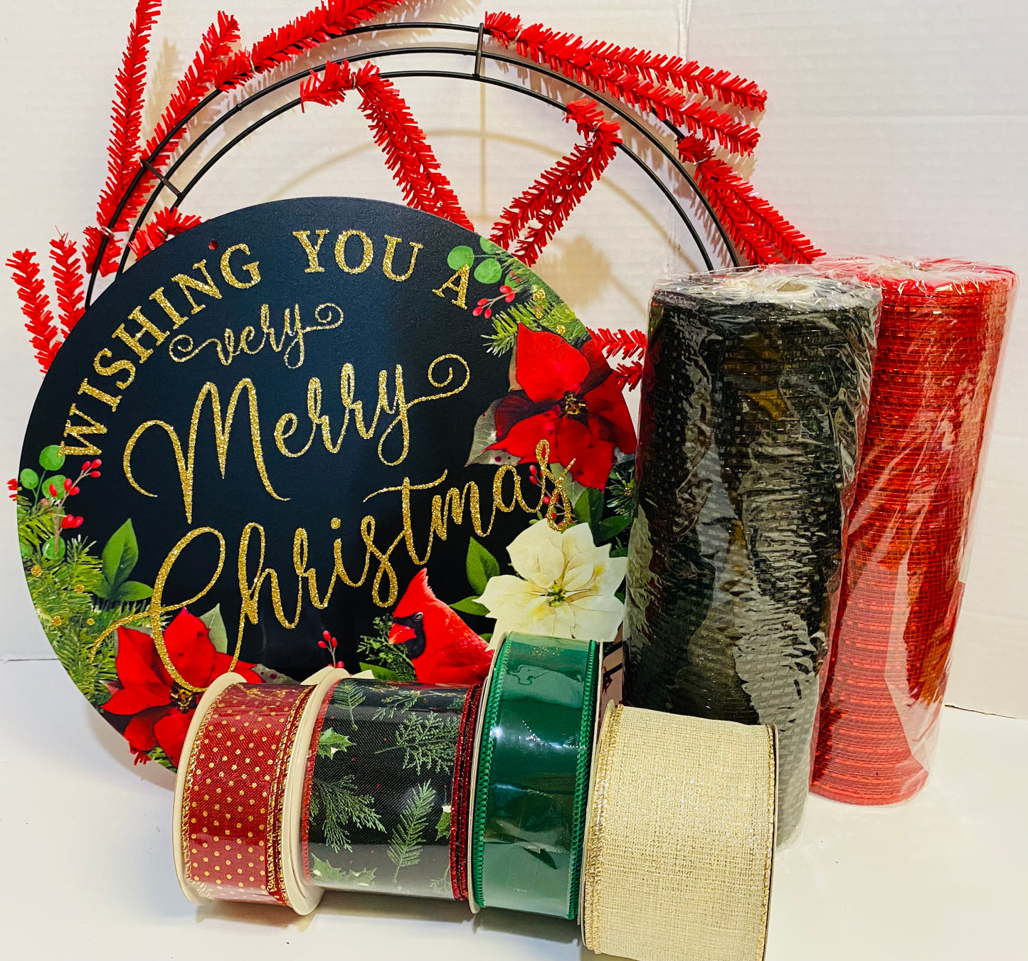 Party Kit - Wishing You a Very Merry Christmas Winter Holiday DIY