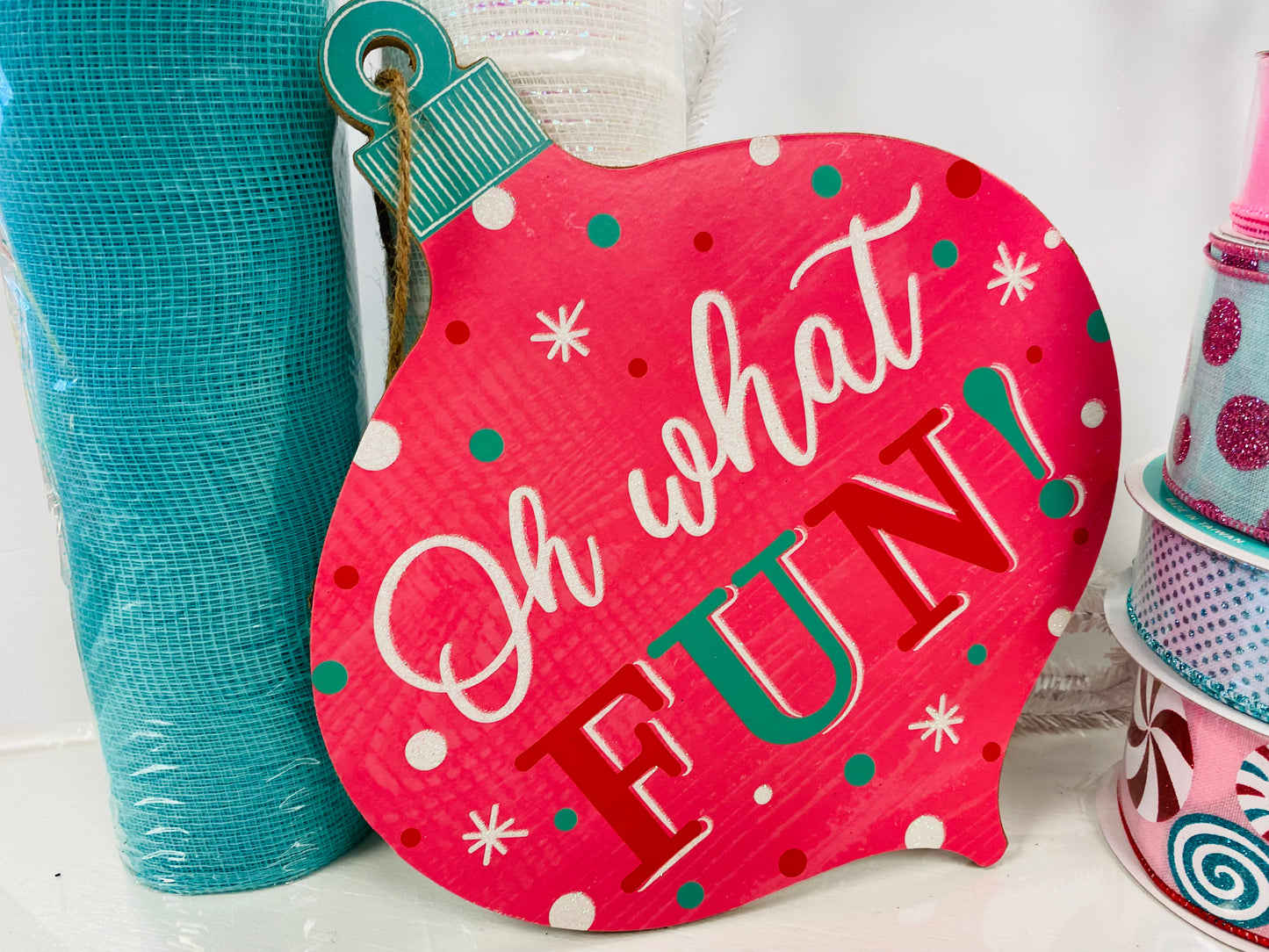 Party Kit - Oh What Fun! Christmas Winter Wreath