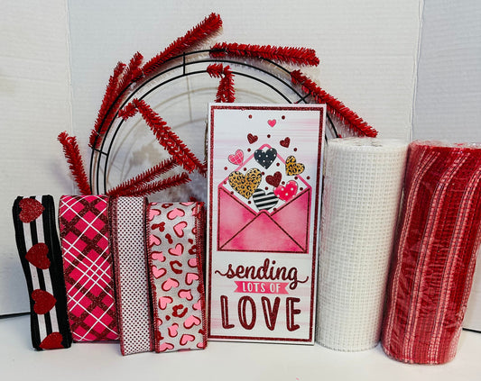 Sending Love DIY Valentine Wreath Kit