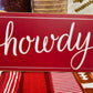 TX Aggie Wreath Party - Howdy Sign