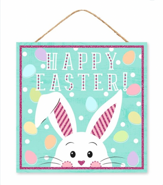Happy Easter Glitter Sign