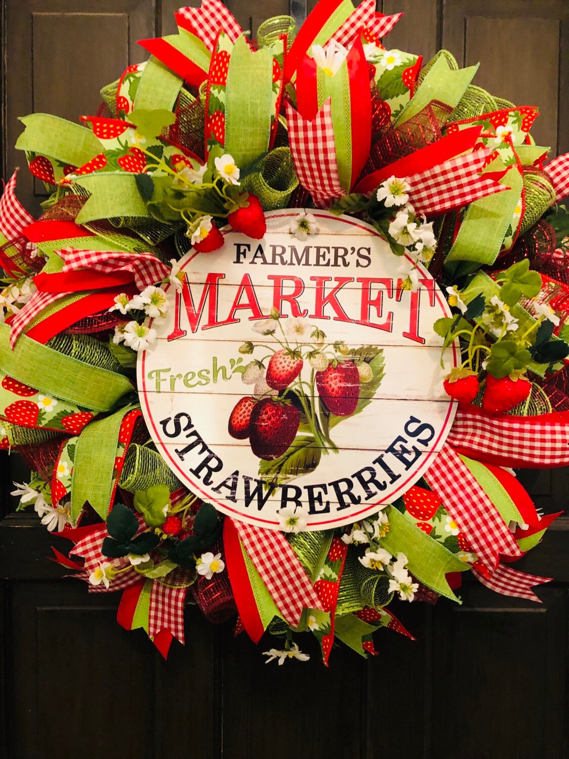 Farmer's Market Strawberry Wreath