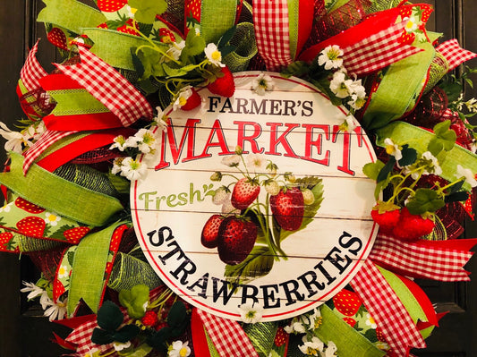 Farmer's Market Strawberry Wreath