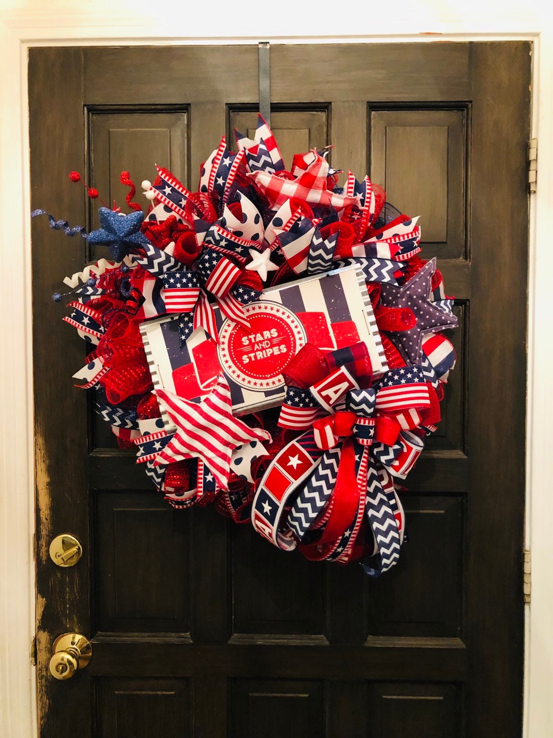 Stars and Stripes Patriotic 4th of July Wreath