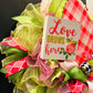 Love Grows Here Valentine Wreath