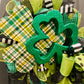 St. Patrick’s Day Wreath, Clover Wreath, Lucky Wreath, Green and Black Wreath, St. Patrick’s Day Decor, St. Patrick’s Day Decorations