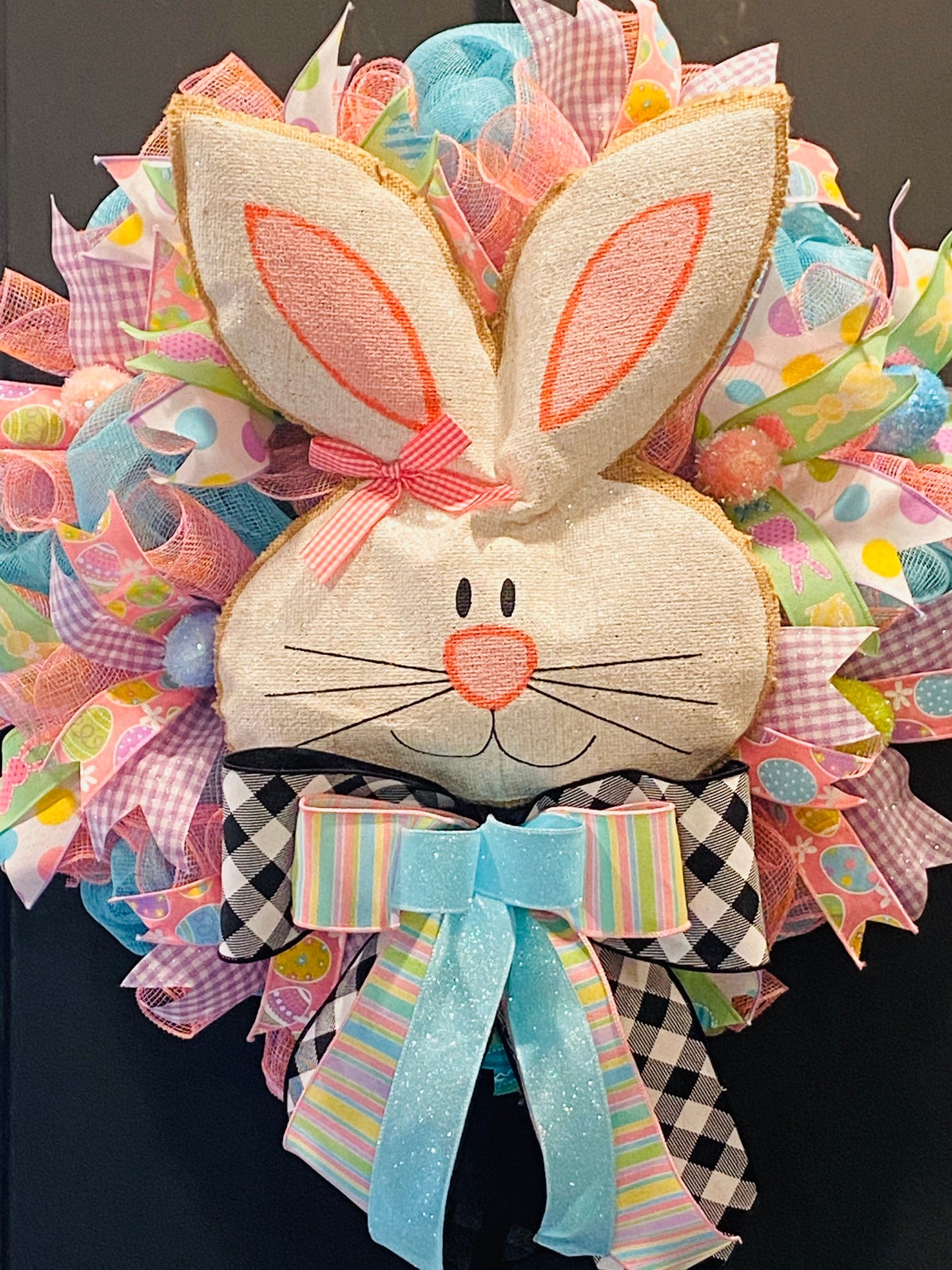 Bunny Wreath, Easter Bunny Wreath, Easter Decorations, Easter Wreath, Easter Door Decor, Spring Wreath, Easter Gifts