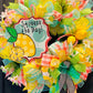 Lemon Wreath, Lemon Decor, Spring Wreath, Summer Door Decor, Facebook Live Wreath, Summer Wreath, Summer Fun Wreath