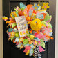 Whimsical Sweet Spring Easter One Cute Chick Wreath