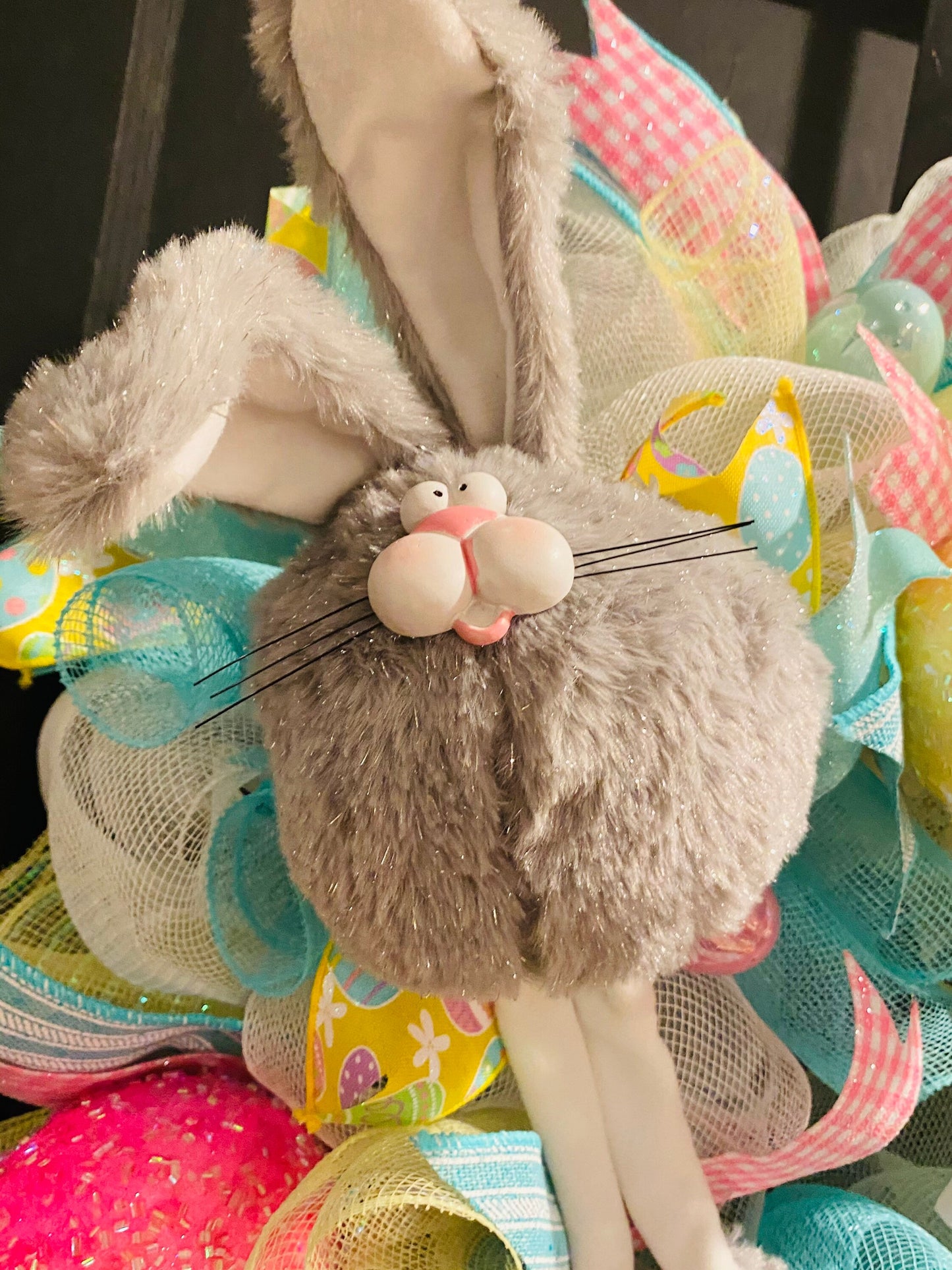 Whimsical Bunny Wreath, Some Bunny Loves Wine Wreath, Easter Decorations, Easter Wreath, Easter Door Decor, Spring Wreath, Easter Gifts