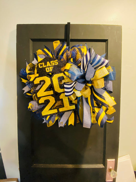 Graduation Wreath, Class of 2021 Decorations, Senior Gifts, Graduation Decor, Senior Wreath, Graduation Gifts