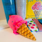 Summer Ice Cream Cone DIY Wreath Kit,  Ice Cream Solves Everything Everyday Welcome DIY Wreath Kit