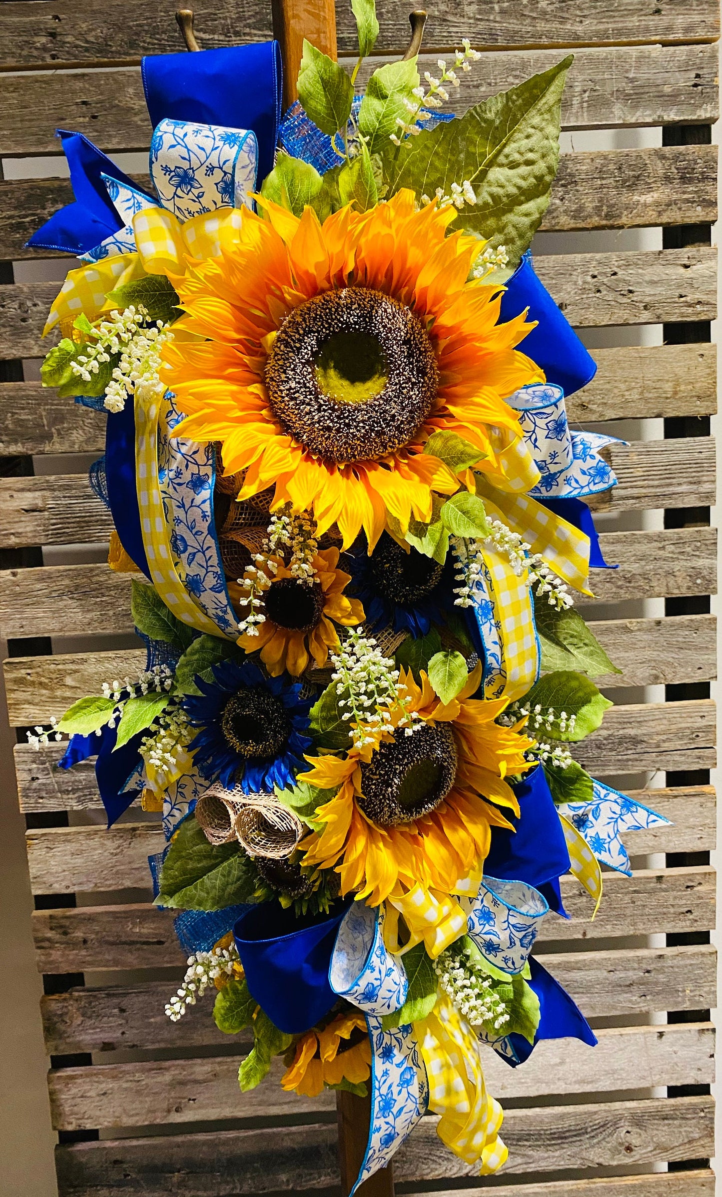 Sunflower Swag Door Hanger