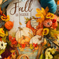 Fall is Here! Wreath, Facebook Live Wreath, Everyday Wreath, Sunflower Wreath, Fall Wreath, Welcome Wreath