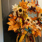 Fall Thankful Floral Grapevine Wreath, Facebook Live Wreath, Everyday Wreath, Fall Wreath, Welcome Wreath