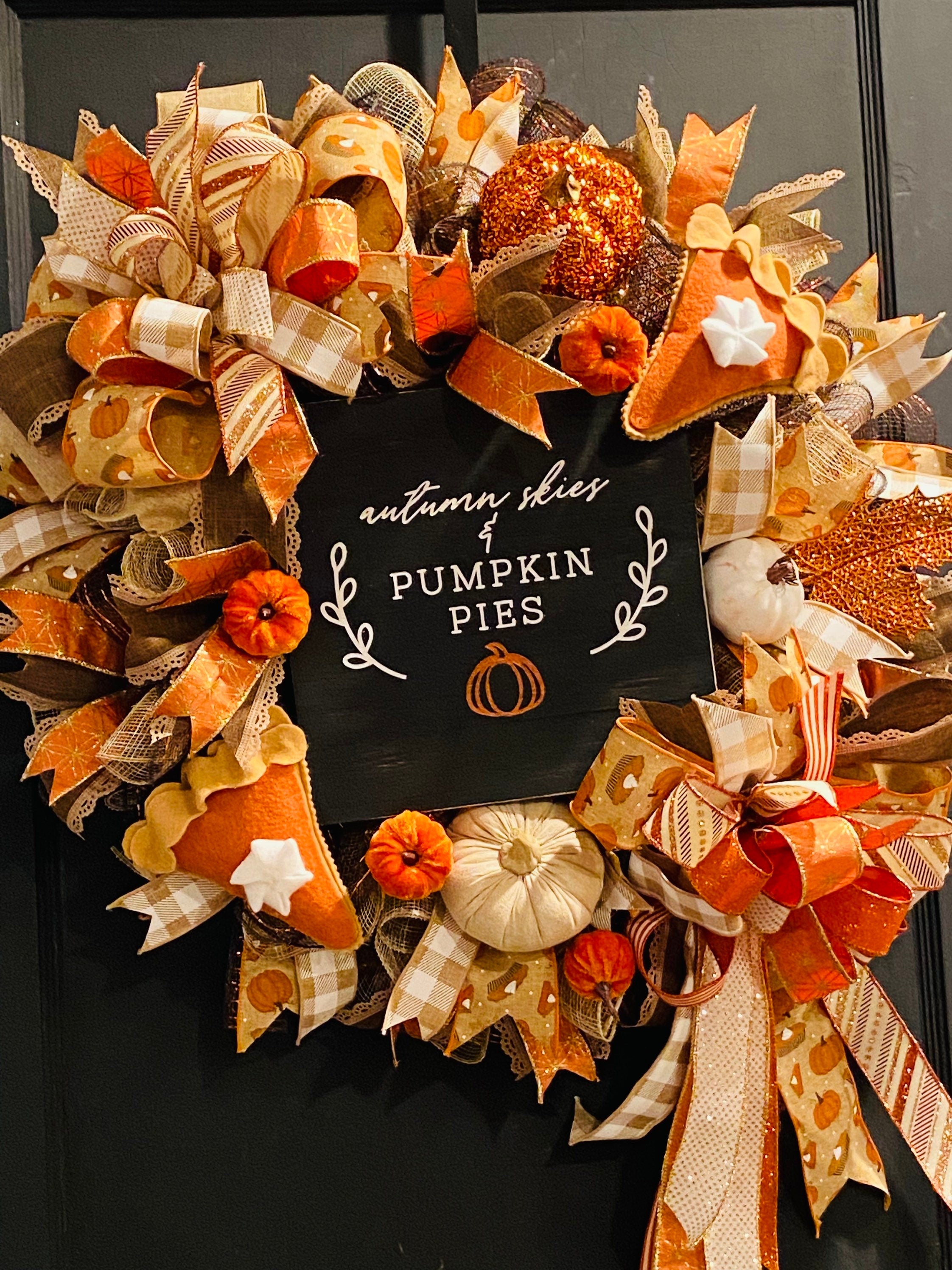 Pumpkin store spice wreath