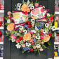 BIG Bow Floral Spring Wreath